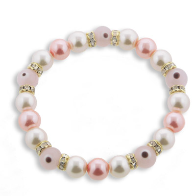 Soft Colored Evil Eye Bracelet