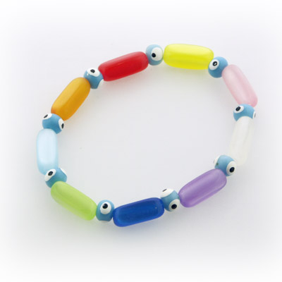 Candy Glass Evil Eye Bracelet