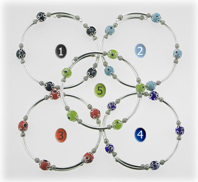 Evil Eye Bracelet on Memory Wire