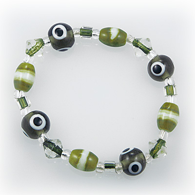 Glass Evil Eye Bracelet