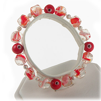 Fancy Glass Evil Eye Bracelet