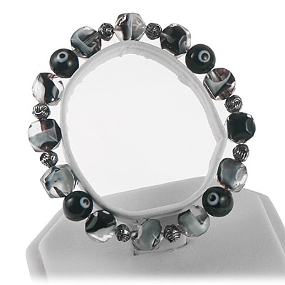 Fancy Glass Evil Eye Bracelet