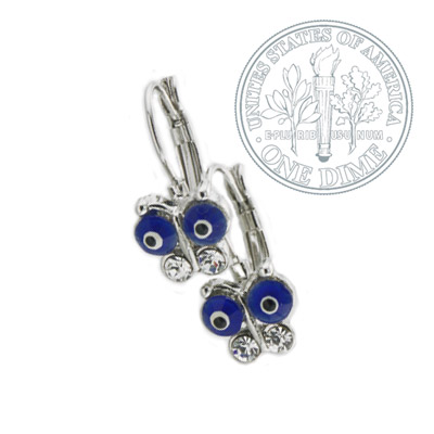 Evil Eye Earring w/Crystals