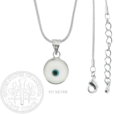 Silver Evil Eye Necklace