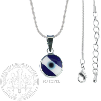 Silver Evil Eye Necklace