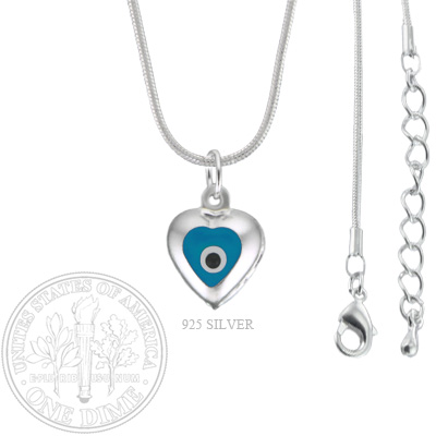Silver Evil Eye Necklace