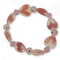 Pale Pink Glass Bracelet