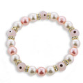 Soft Colored Evil Eye Bracelet