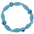 Opaque Turquoise Blue Bracelet