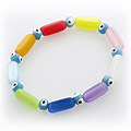 Candy Glass Evil Eye Bracelet