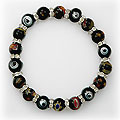 Bracelet with Rhinestone Rondelles