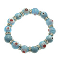 Glass Evil Eyes with Rhinestone Crystals