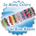 Evil Eye Wrap Bracelets w/Blue Beads