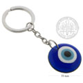 Glass Evil Eye Key Holder
