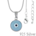 Silver Evil Eye Necklace