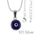 Silver Evil Eye Necklace