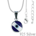 Silver Evil Eye Necklace