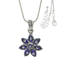 Evil Eye Flower Necklace